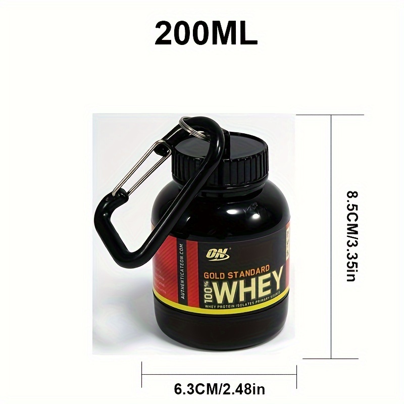 Protein Powder With Keychain - Protein Powder Container with Durable  Key-Chain Portable To-Go Container 