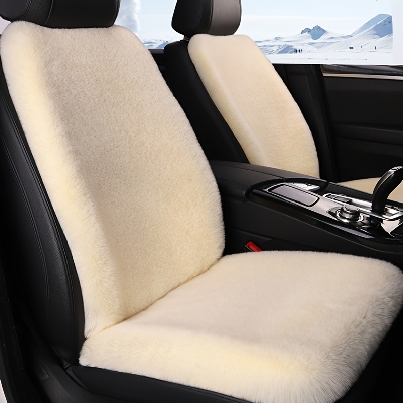Soft Wool Faux Rabbit Fur Auto Seat Covers Keep Warm - Temu