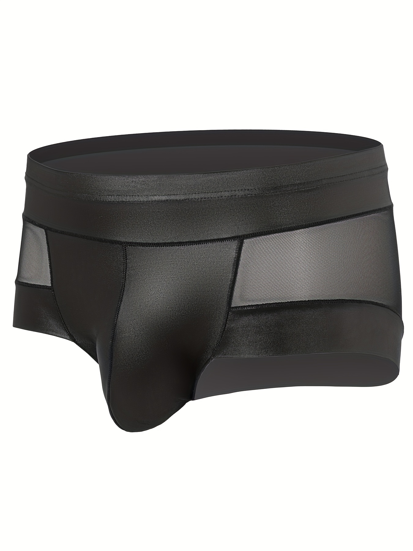 Men's Fashion Sexy Low waist U convex Pouch Boxer Briefs Ice - Temu