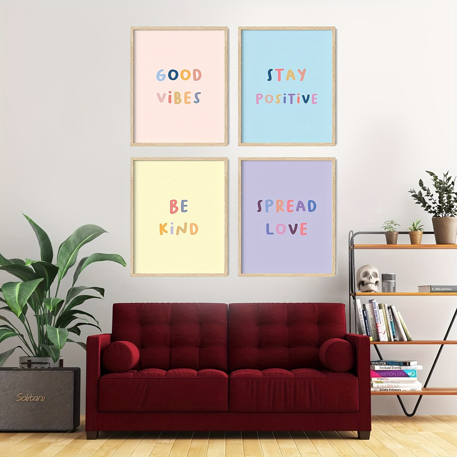 9pcs Stampe D'arte Da Parete Con Frasi Ispiratrici, Poster Di Citazioni  Motivazionali, Decorazione Di Stampa Positiva Per Adolescenti Adulti