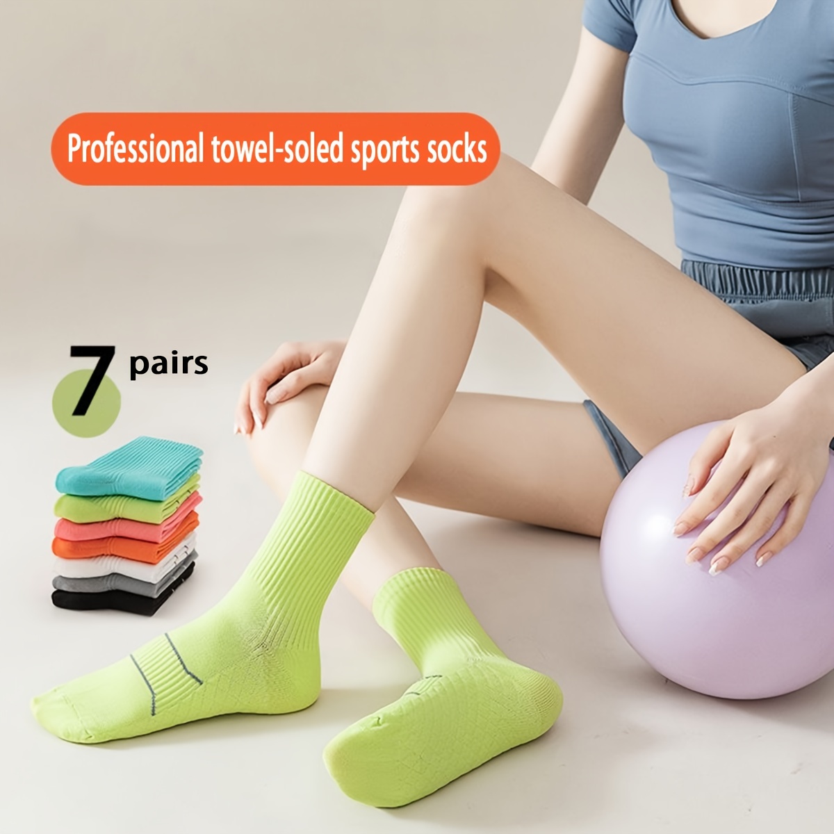 Unisex Sports Fitness Workout Socks Cushioned - Temu Canada