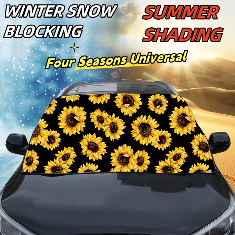 Kreative Bedruckte Muster Auto Schneedecke Frontscheibenabdeckung Sommer Sonnenschutz  Sonnenschutz Anti-Frost Anti-Frost Sonnenschutz - Temu Germany
