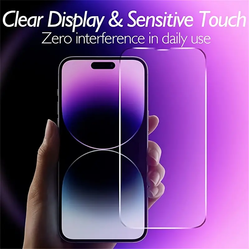 For Iphone 14 Pro Max Front Back Screen Protector Hd Clarity - Temu