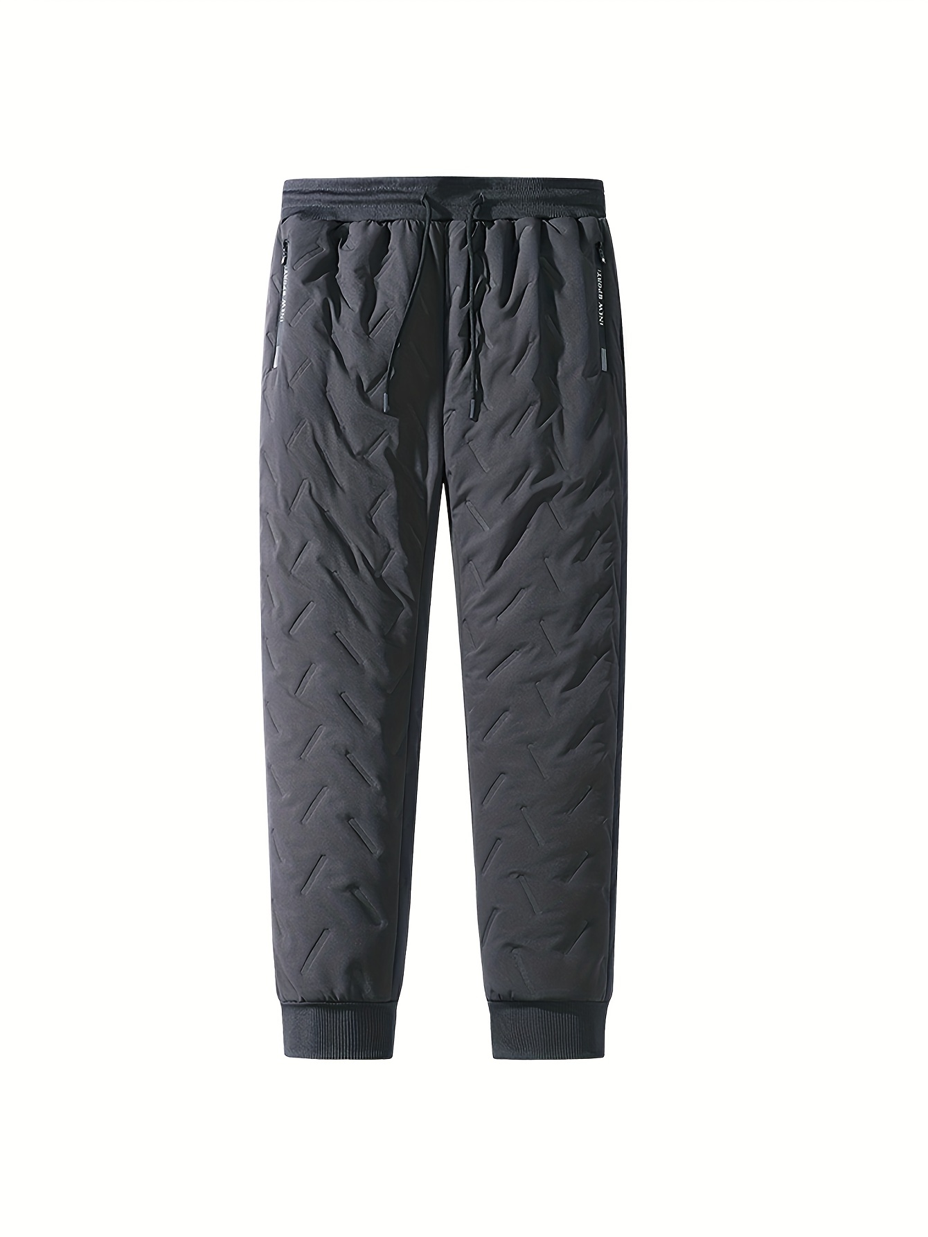 Men Winter Warm Fleece Lined Pants Hiking Camping Skiing Fishing Trouser  Outdoor