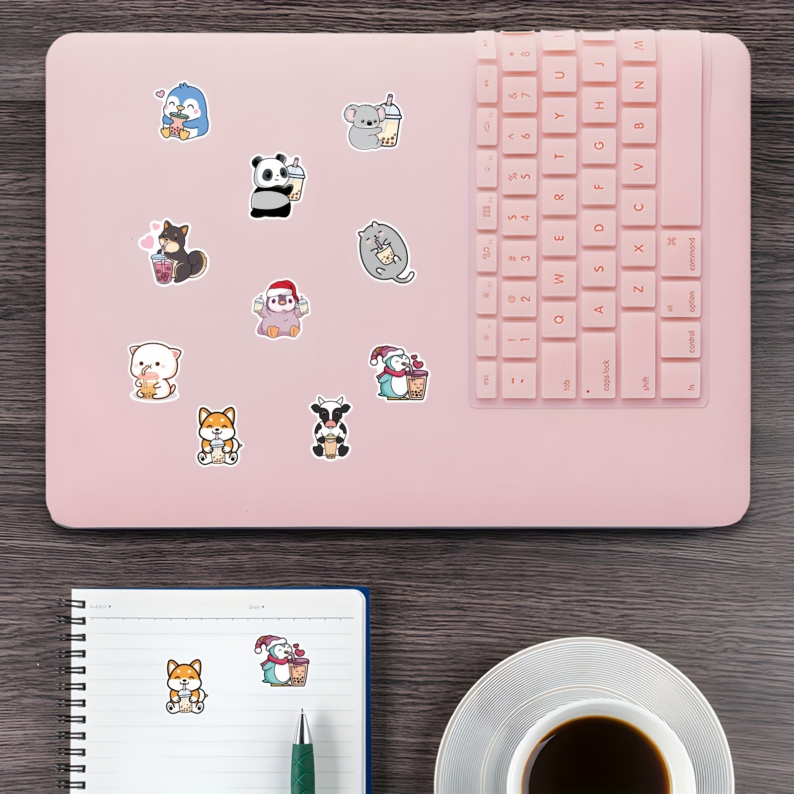 Cute Bubble Tea Stickers Roll Kawaii Drink Stickers For - Temu