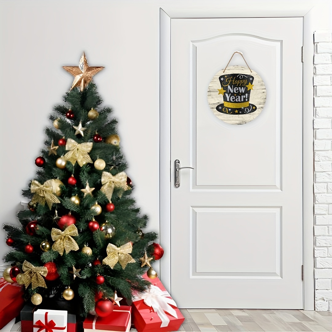Décoration couronne de Noël en bois pour décorer un mur ou une porte.
