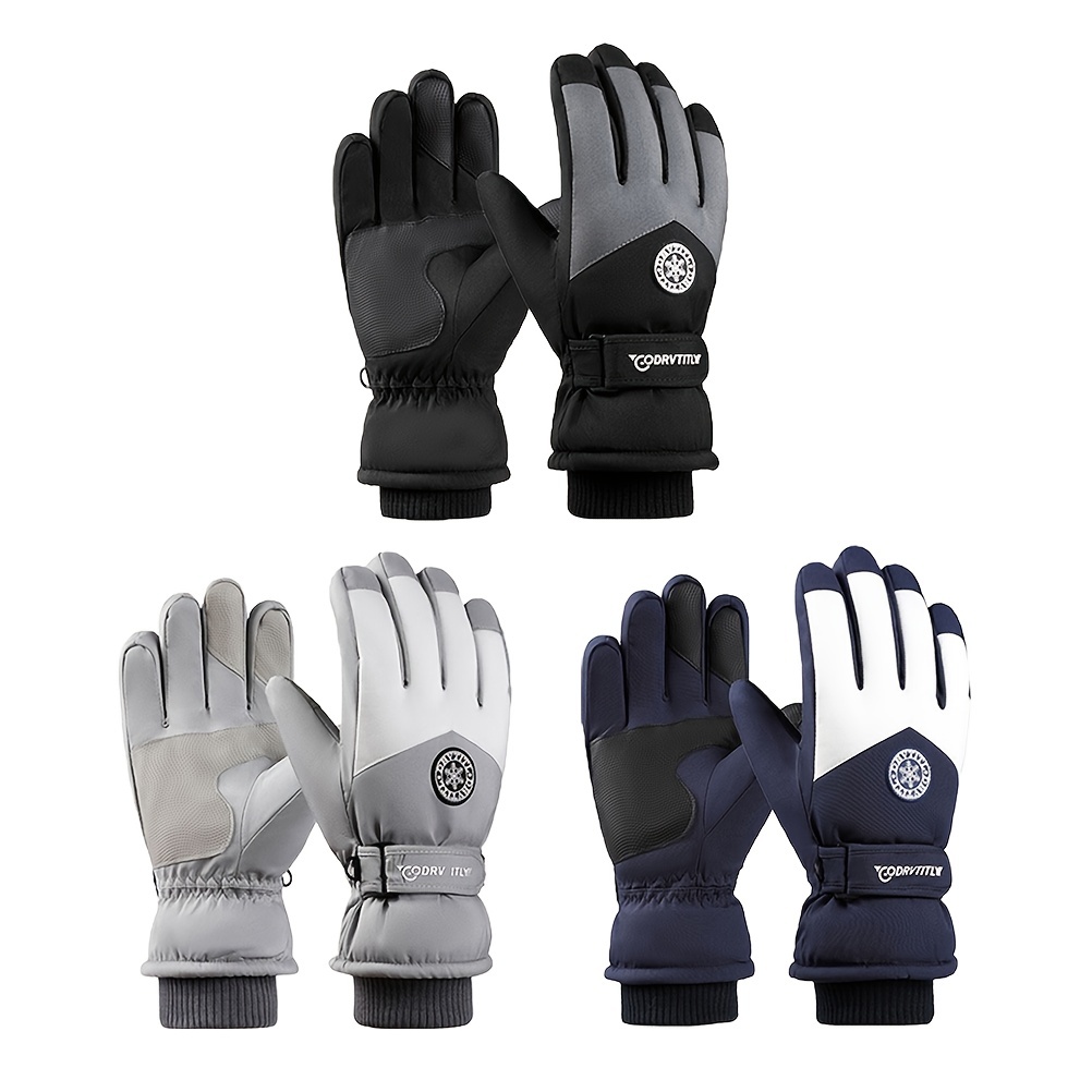Guanti da sci da uomo guanti invernali impermeabili per mani calde  Snowboard guanti termici da moto in bicicletta sport addensare guanti da  neve - AliExpress
