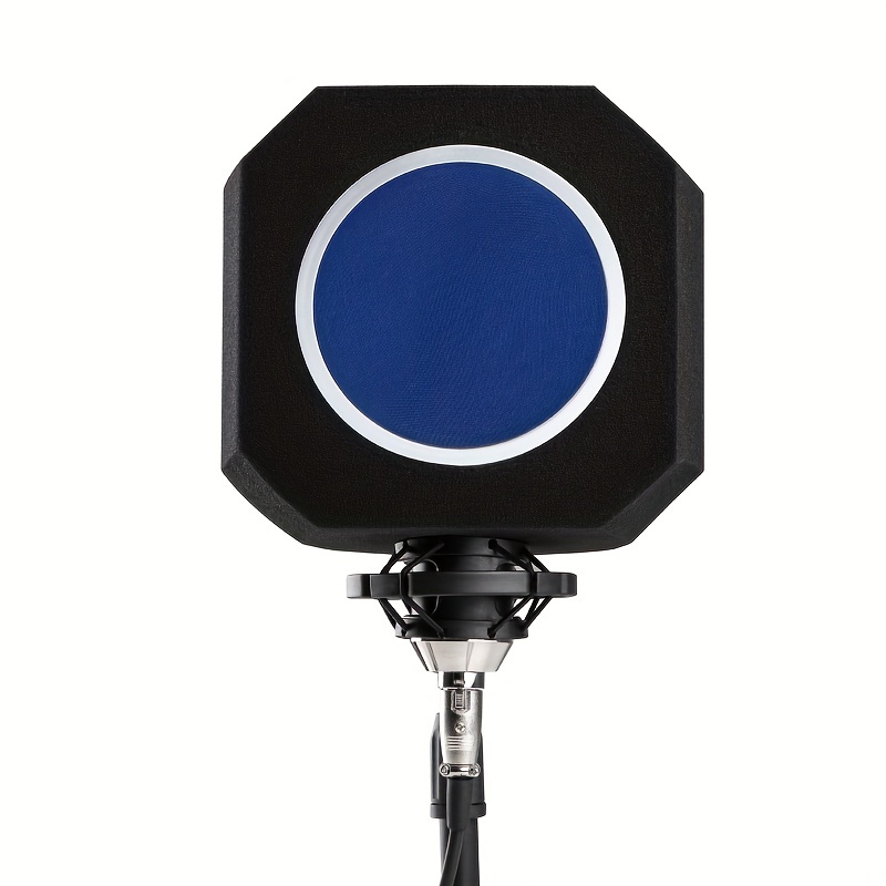Acheter Bouclier d'isolation de Microphone d'enregistrement de Studio  professionnel à 3 portes, filtre anti-Pop pliable, vent de Microphone