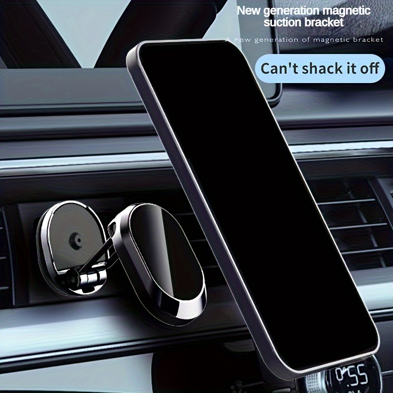 1797 Soporte magnético para teléfono de 2 piezas para montaje en coche,  soporte para coche, mini plegable, adhesivo, universal, compatible con  iPhone