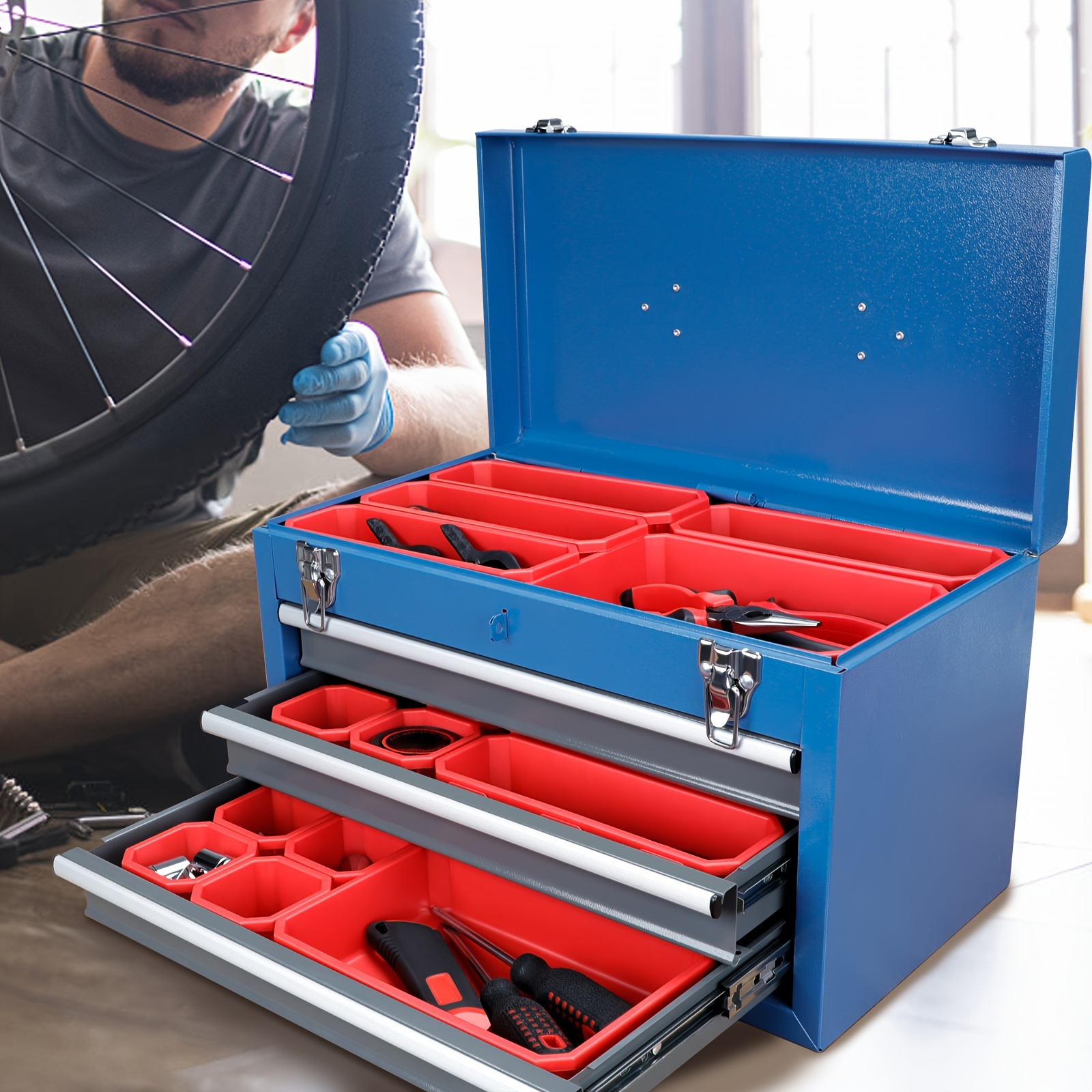 Multifunctional Tool Box Organisers Pp Material - Temu