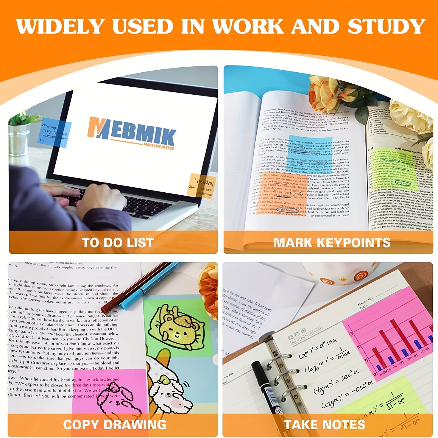 Transparent Sticky Notes, Clear Sticky Notes,translucent Sticky Notes