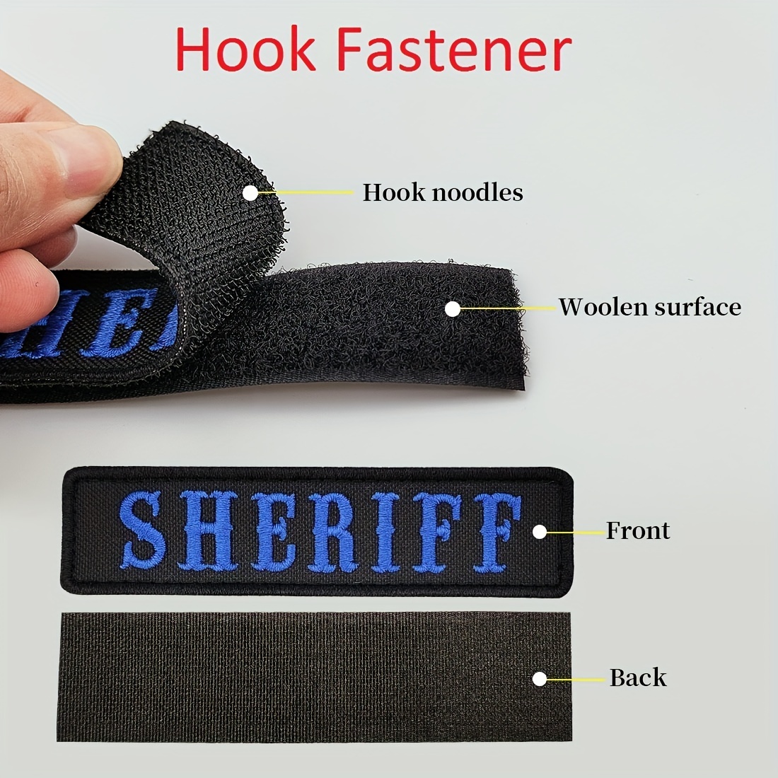 Custom Name Patches Embroidered Personalized Stripes Badge Hook Backing Or  Iron On For Clothing,Uniform,Hat Morale,Dog Collar