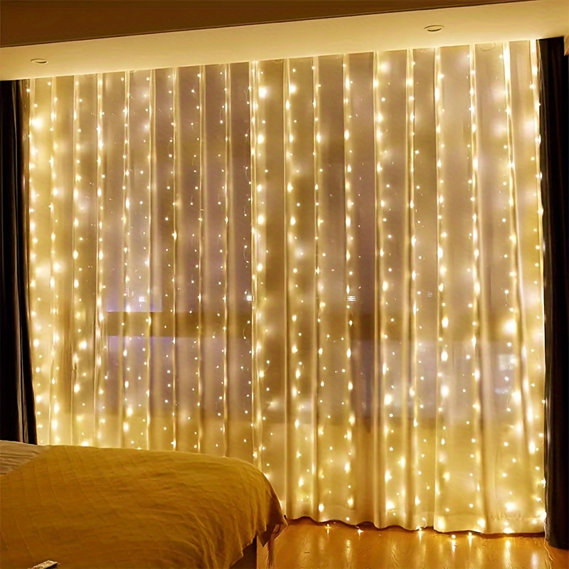 Guirlande lumineuse à pince photo,alimentée par USB ou à  piles,10m,100LED,avec télécommande,8modes,décoration pour  intérieur,chambre,mariage,fête,Noël