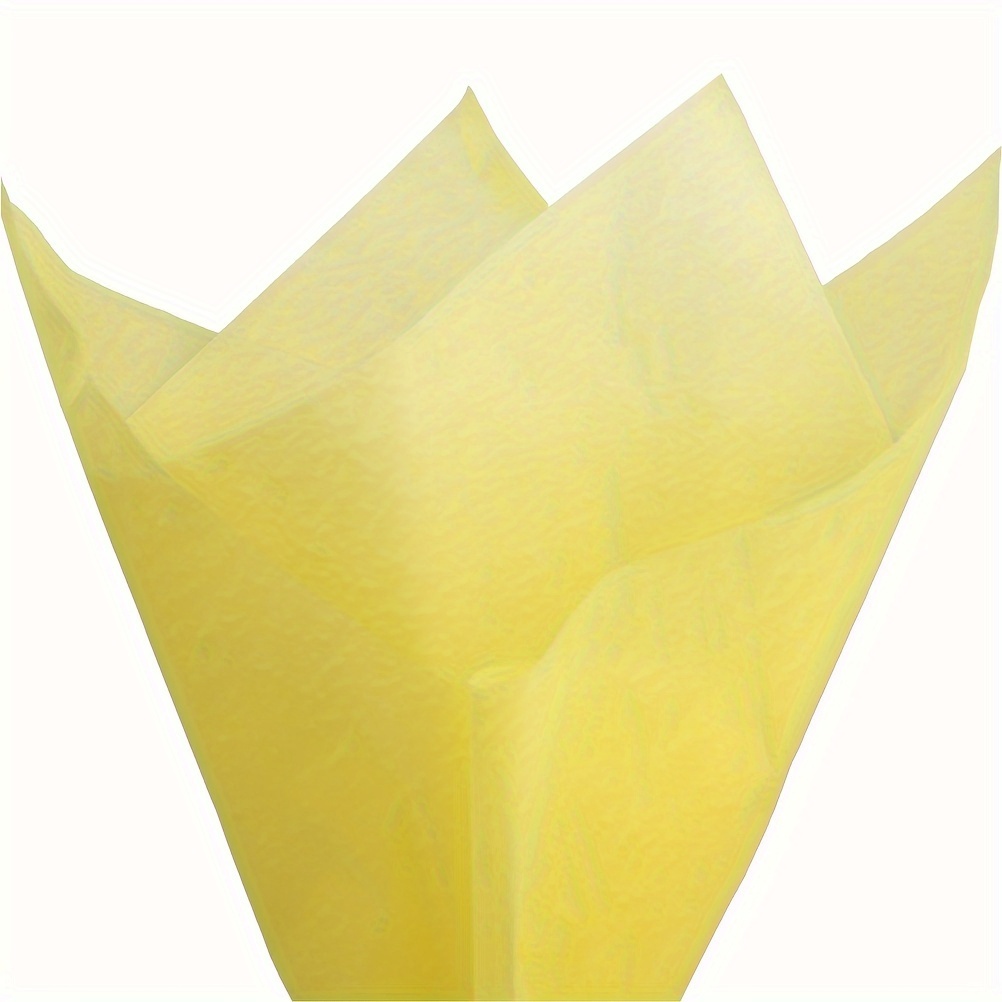 Gift Tissue Paper Bulk - 60-Sheet Yellow Gift Wrapping Tissue Paper, 20 x  20 Inches, Gift Bag Tissue Paper Gift Wrap, Premium Quality Tissue Paper