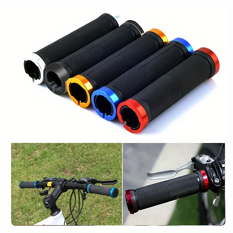 1 Par Mango para Bicicleta,Manillar Bicicleta Doble Bloque con Cuernos,Puños  de Manillar de Bicicleta Antideslizante,para EmpuñAdura BMX de Bicicleta  MTB : : Deportes y aire libre