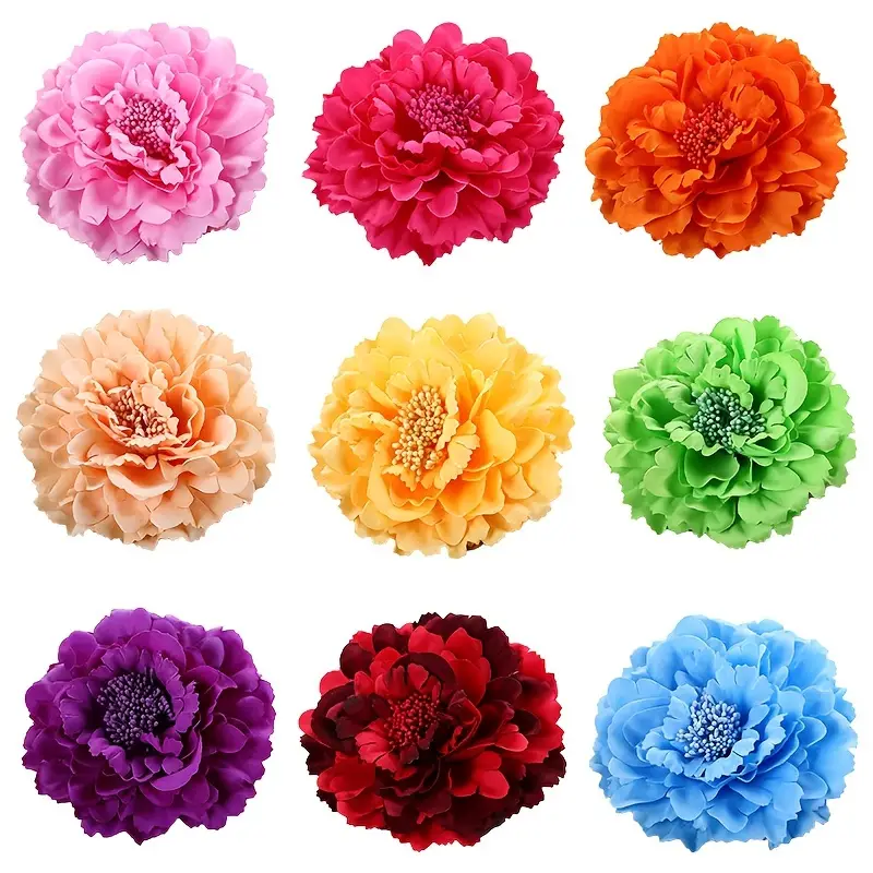 1pc Flower Pins for Beach Skirt Straw Hat Boho Simulation Flower Hairpin Travel Accessories, Christmas Gifts,Temu