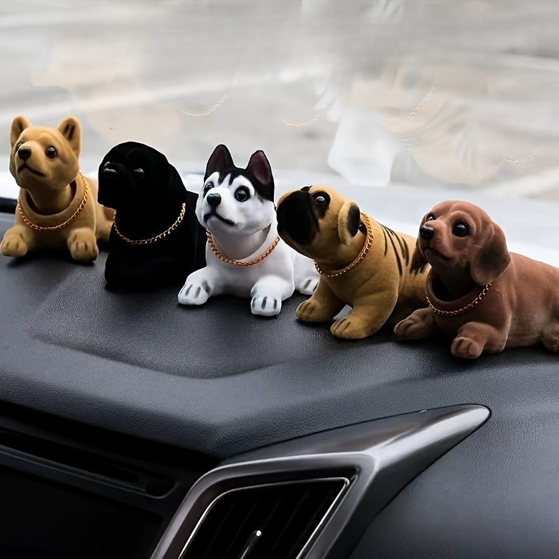 Car Shaking Head Dog Ornament Car Supplies Moving Head Dog - Temu