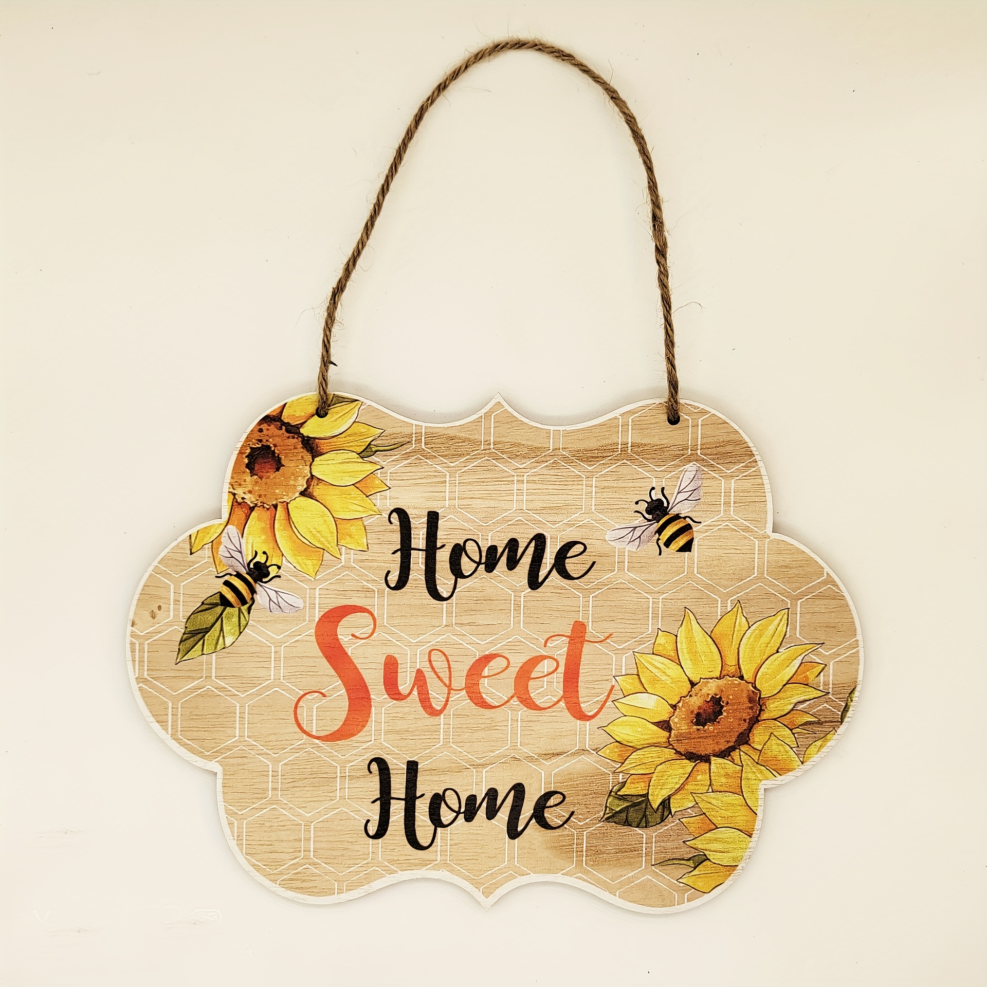 Wooden Bee Festival Decoration Pendant