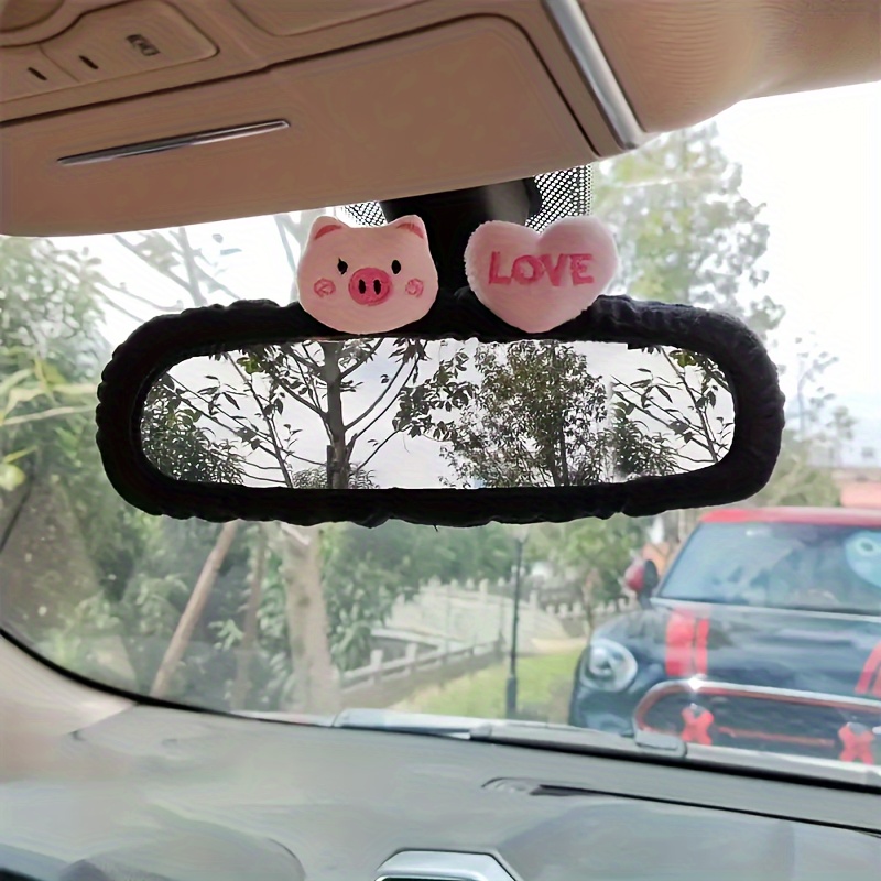 Car Little Black Briquettes Ornament Car Rearview Mirror - Temu