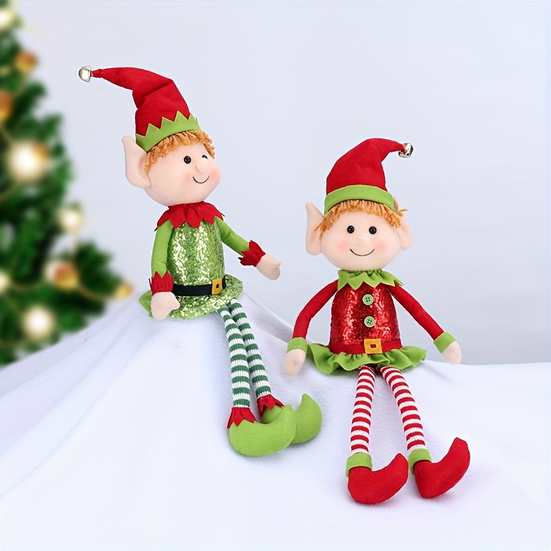 Christmas Elf Behaving Badly Plush Toy | Novelty Long Bendy Naughty Boy  Christmas Elves Doll | 12 Inches