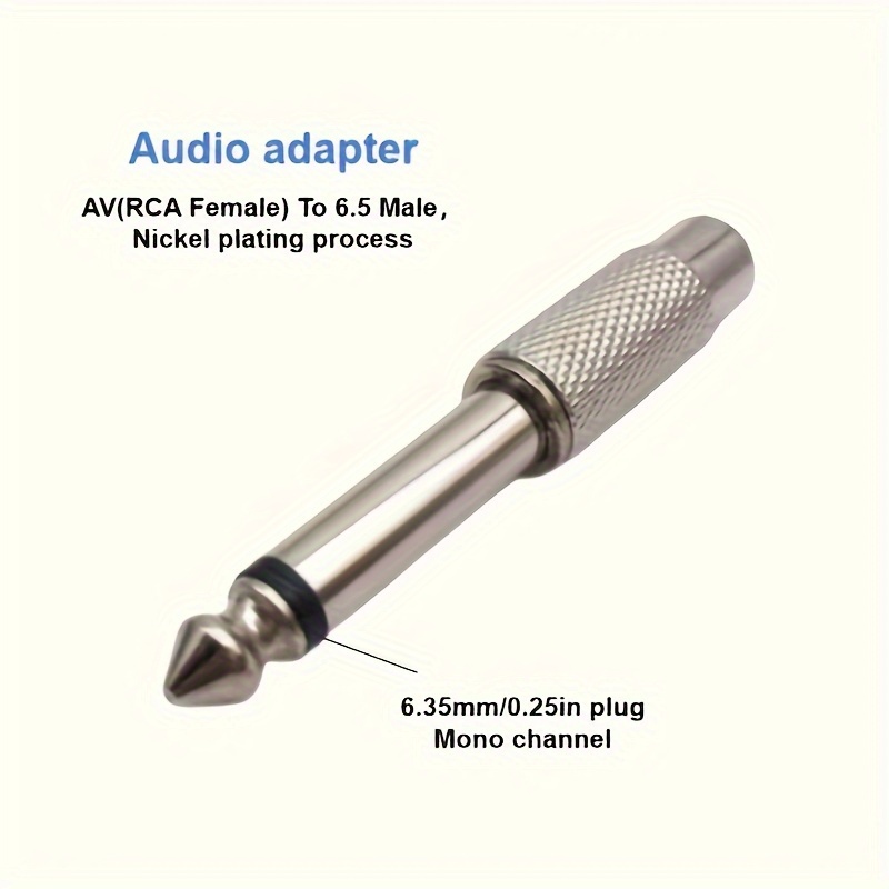 Mono Audio Adapter - 3.5mm Plug to RCA Jack