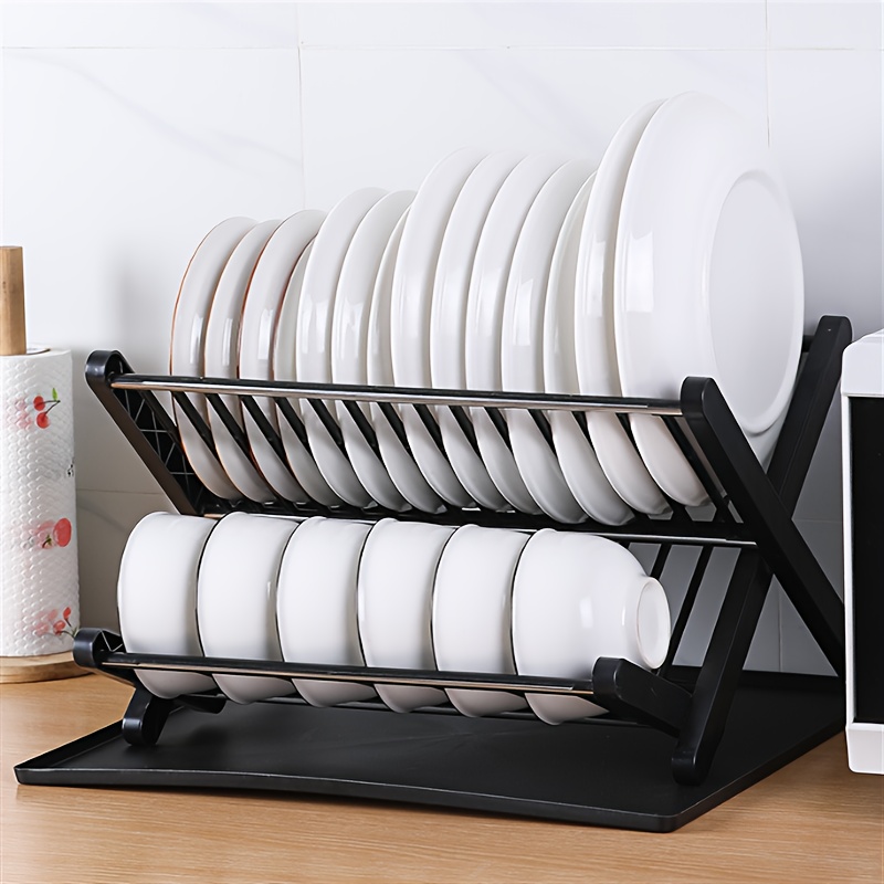 Collapsible Dish Rack Tableware Storage Rack Foldable Dish - Temu