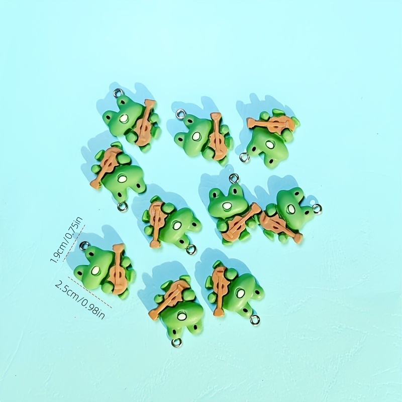 Guitar Frog Shape Loose Beads Cute Resin Pendants Diy - Temu Belgium