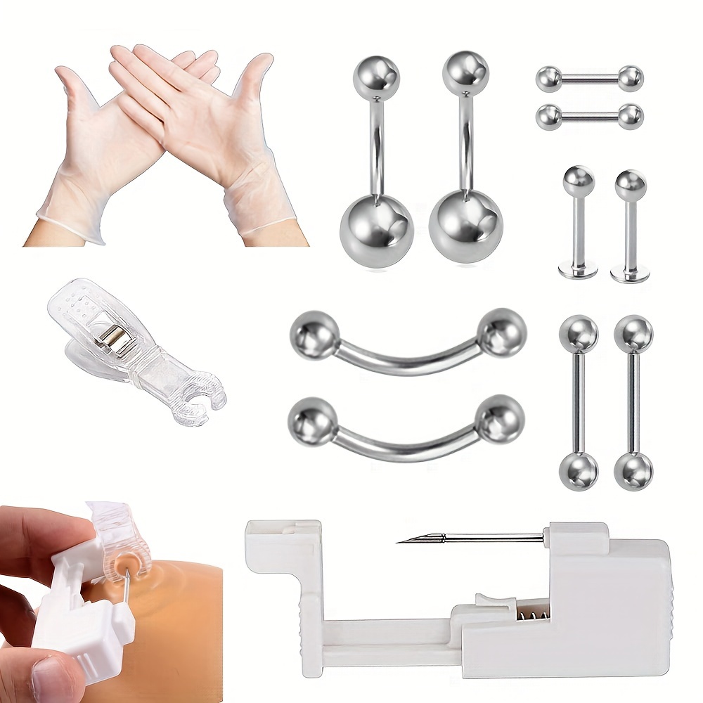 Kit Per Piercing - Resi Gratuiti Entro 90 Giorni - Temu Italy