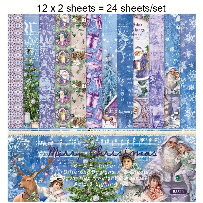 Christmas Festive Diy Photo Album Paper Wrapping Paper Paper