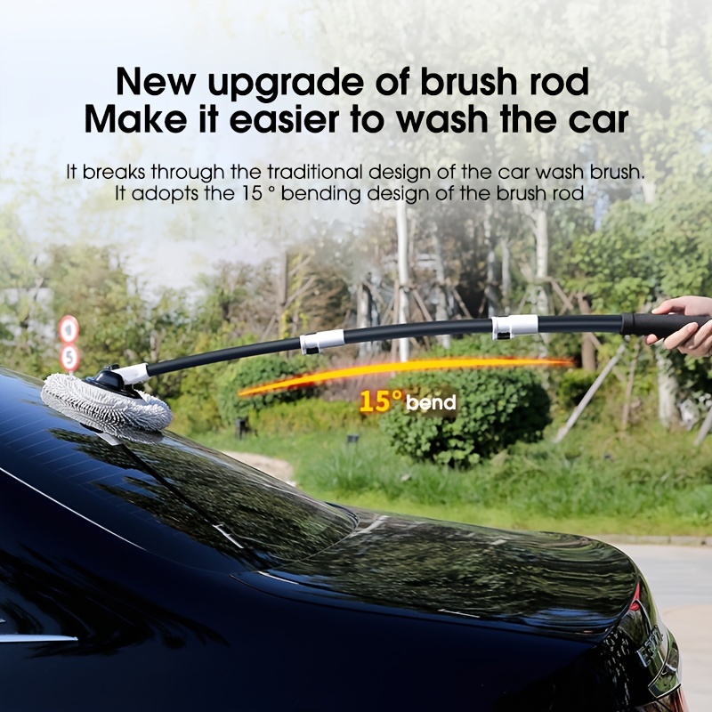 Car Scrub Mop Car Wash Brush, Car Scrub Brush Car Wash Cleaning Tool  Chenille Soft Wool Car Wash Brush Car Maintenance Cleaning Tool