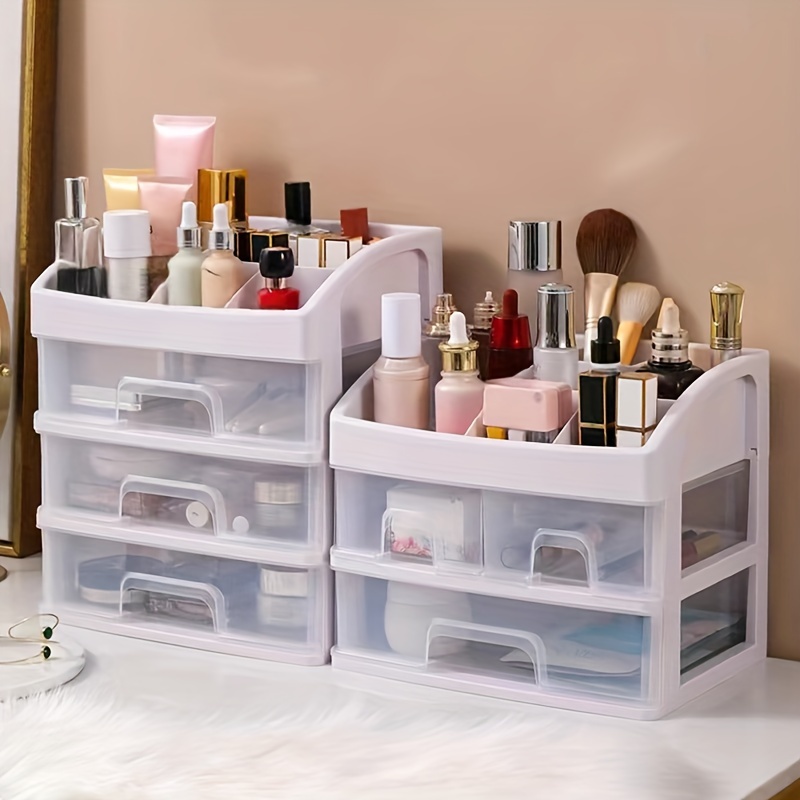 Wall Mounted Cosmetic Storage Organizer Clear Drawer Type - Temu