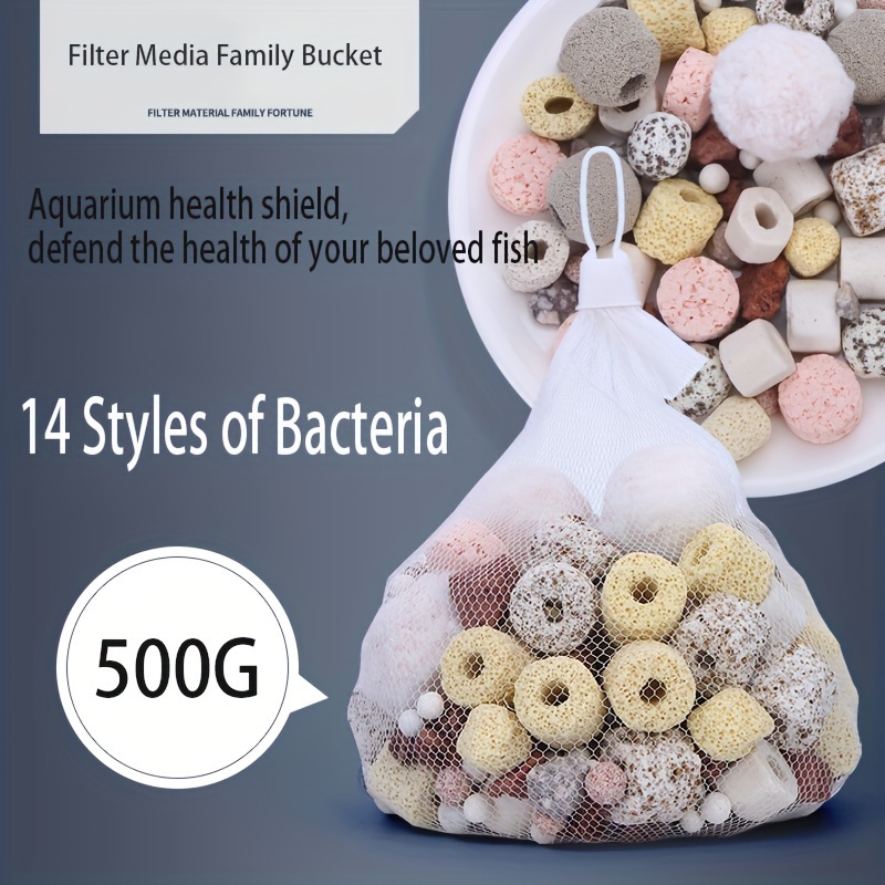 500G Aquarium Material Ceramic Ring Filter Media Stone Fish Tank Supplies  Tools