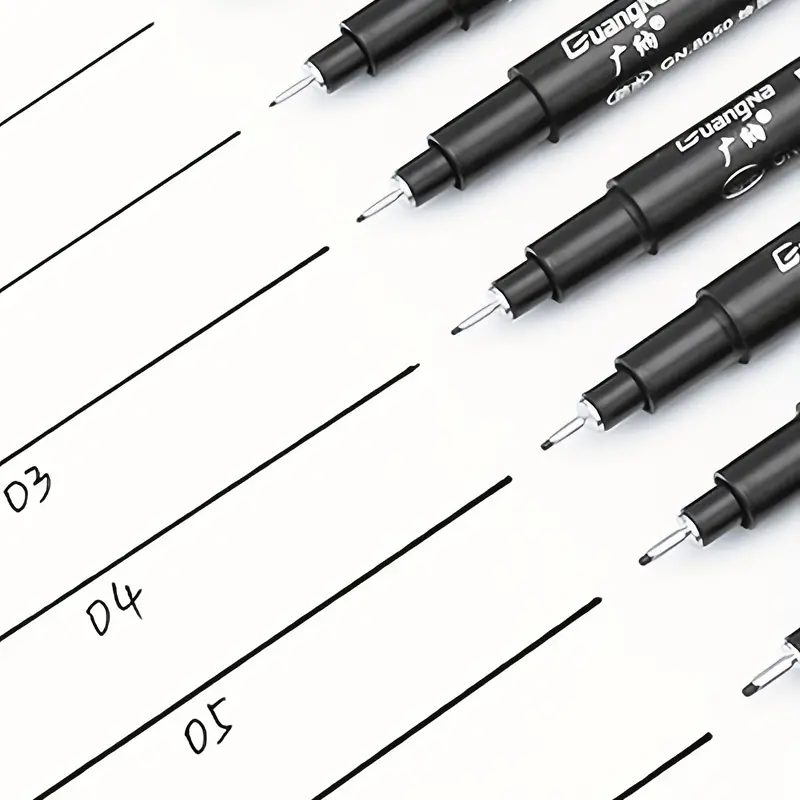Fine Liner Pens Assorted Nibs Black Micro Liner Pen(0.03mm - Temu