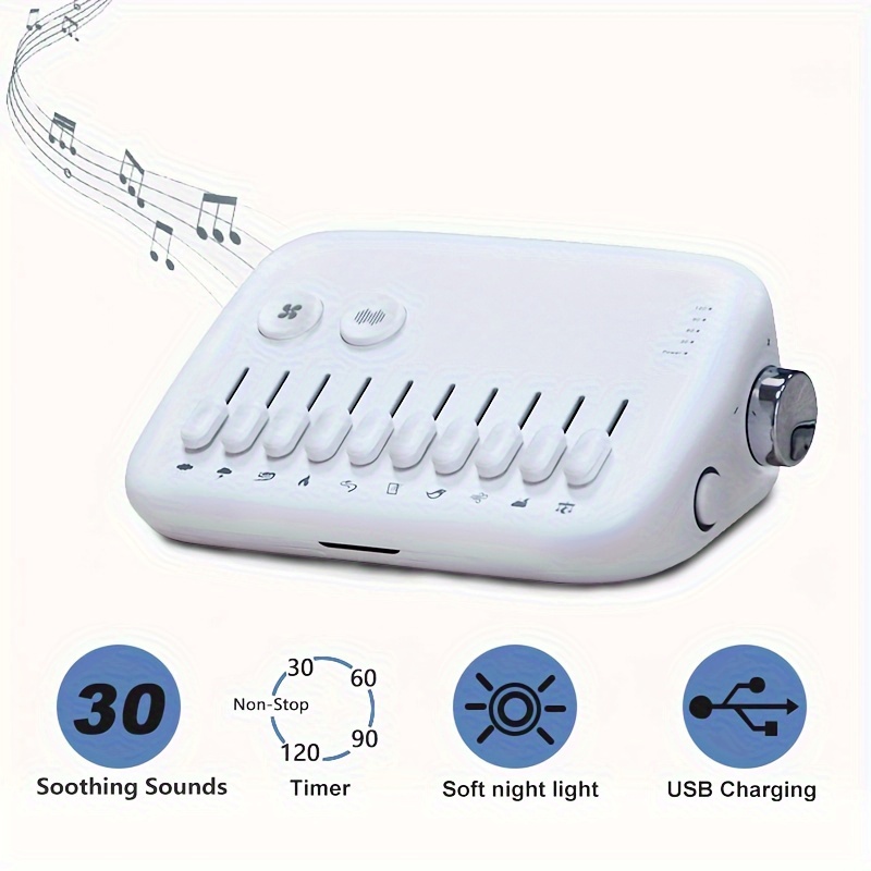  Luz nocturna de bebé para guardería de bebé+12 ruidos blancos,  35 colores+portátil+luz de huevo recargable por USB para guardería, luz  nocturna para bebé, lámpara de bebé, máquina de sonido para bebés 