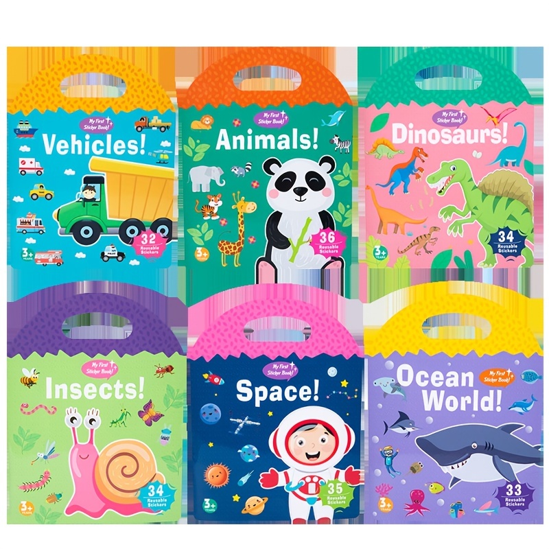Montessori Paste Quiet Books Scene Stickers Focus Training