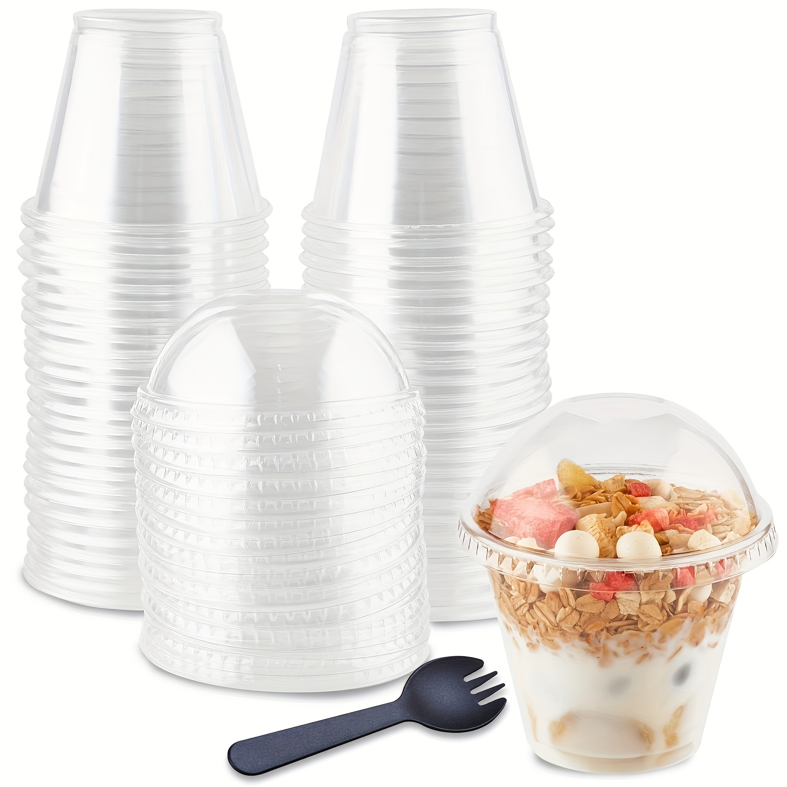 9oz/275ml Crystal Disposable Plastic PET Ice Cream Sundae