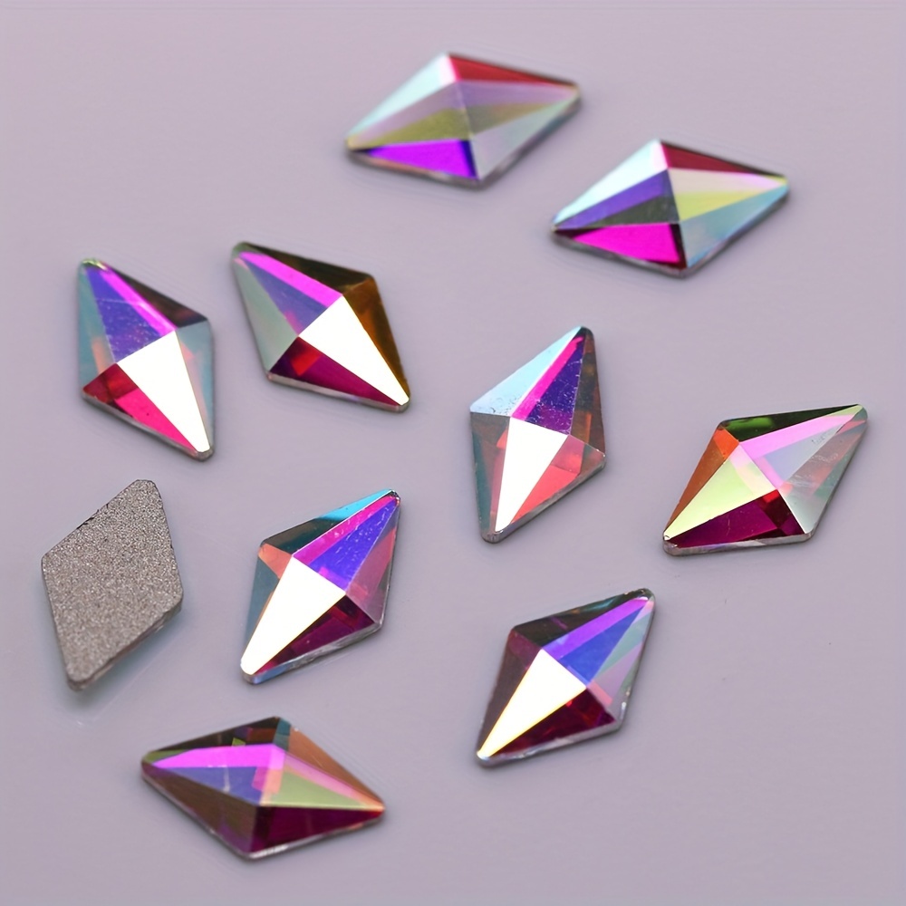 Mixed Shapes Glass Crystal Nail Art Rhinestones Nail Gems - Temu