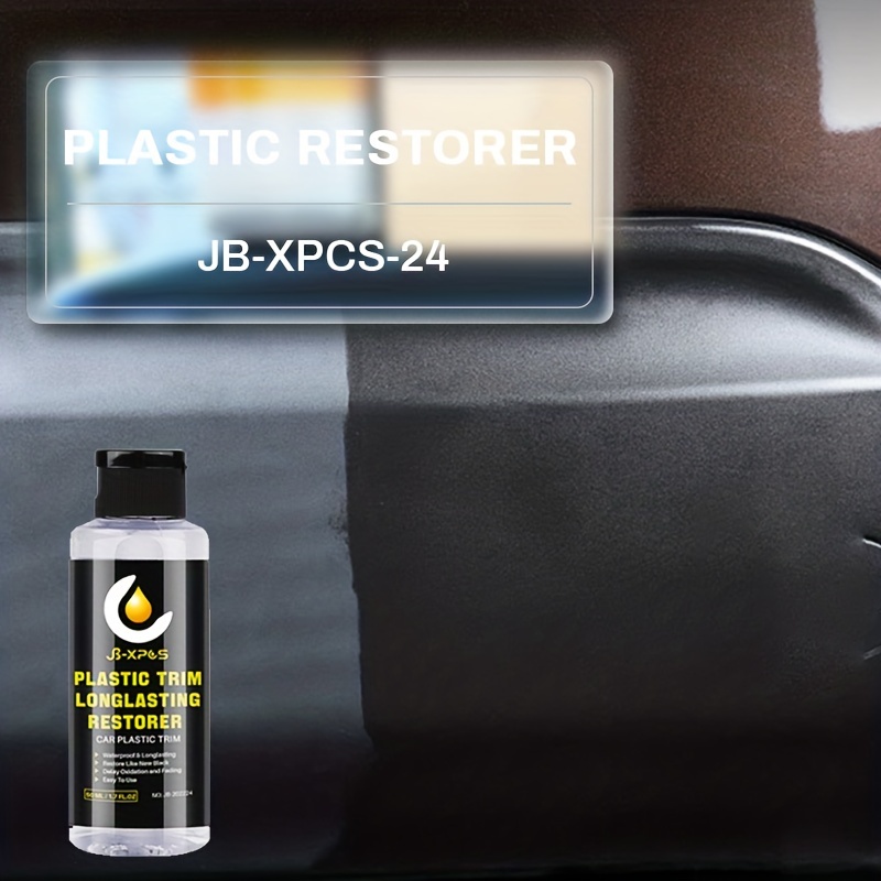  Plastic Restorer, Lasting Revitalizing Coating Agent, Quick Car  Restoring Liquid, Back to Black Hydrophobic Ceramic Trim Coating Kit for  Automotive Exterior and Interior, Resists Water, UV Rays, Dirt : Automotive
