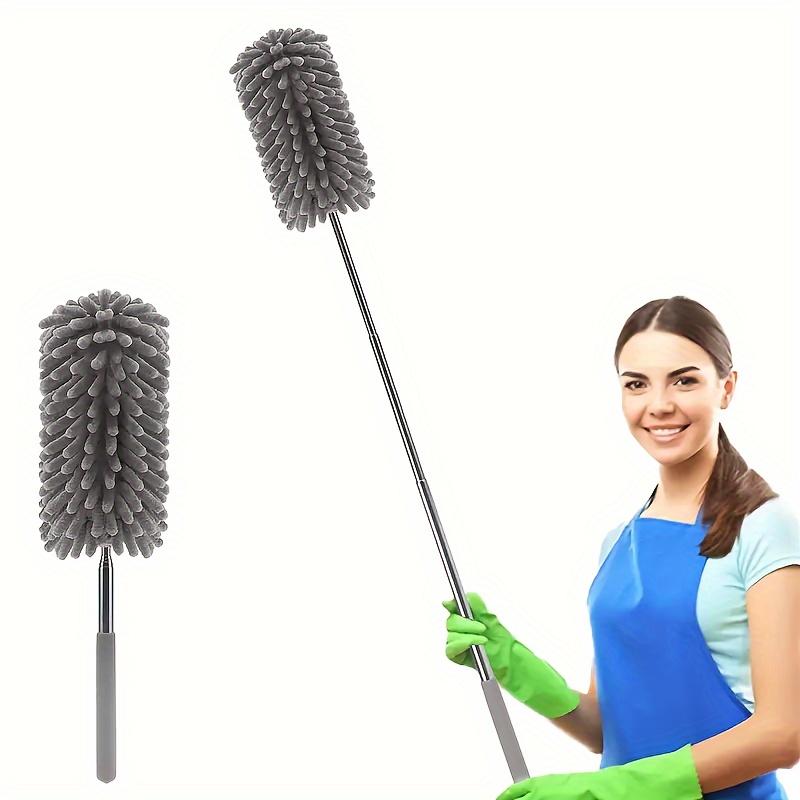 Exterior House Cleaning Brush Set with Extension Pole -The