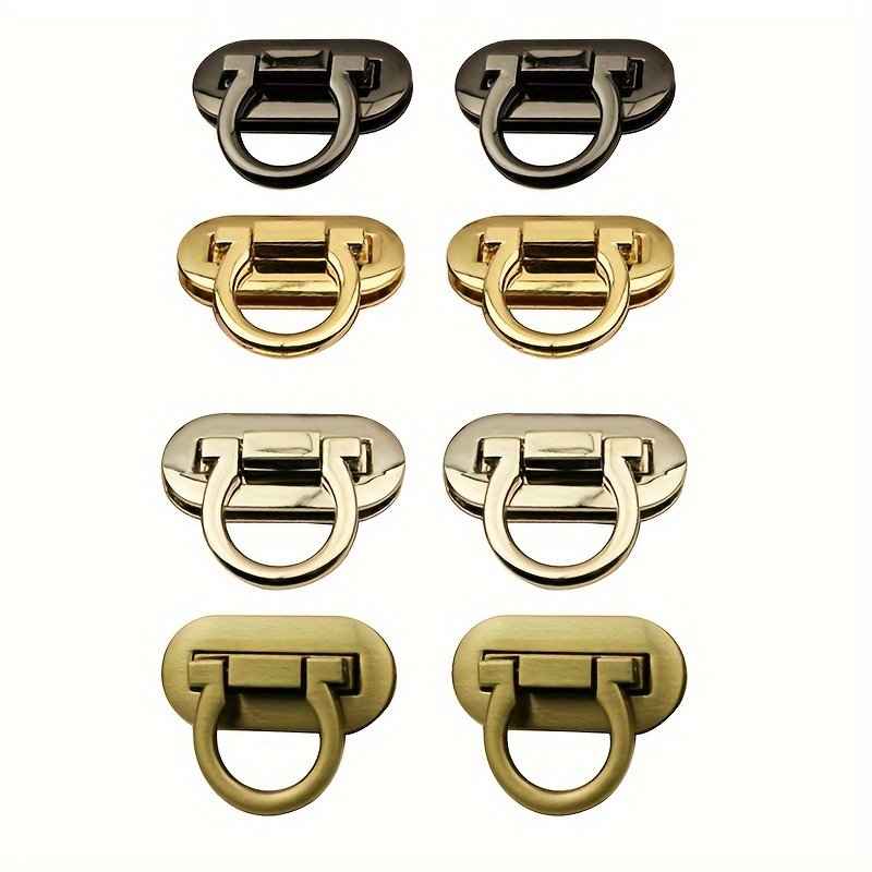 Metal Durable Clasp Turn Lock Oval Twist Lock Diy Handbag - Temu