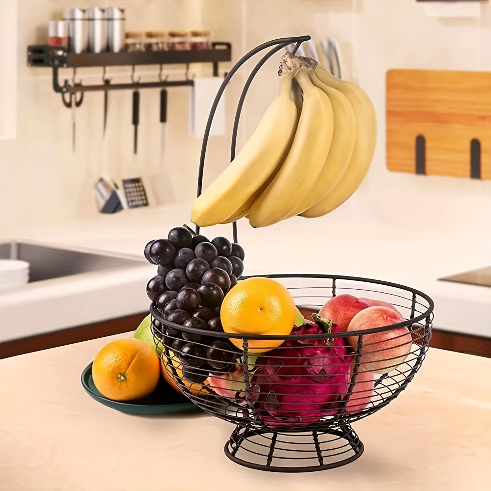 Cesto di frutta in metallo porta banane portabottiglie portaoggetti tavolo  cucina sala da pranzo decorazione - AliExpress