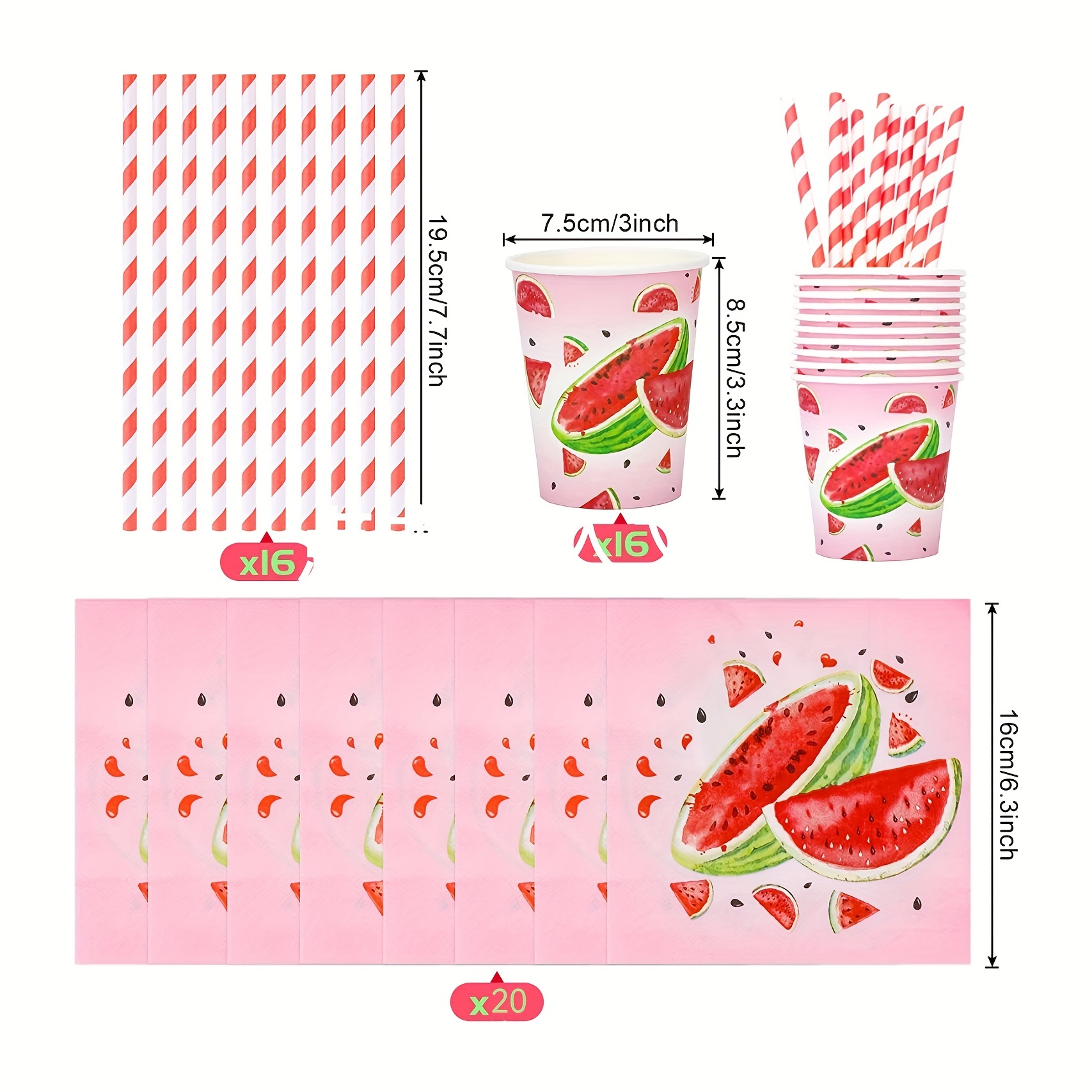 Farm Fresh Watermelon 9-inch Paper Plates: Party at Lewis Elegant Party  Supplies, Plastic Dinnerware, Paper Plates and Napkins