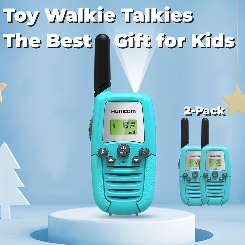 2 Pack Talkies-Walkies pour enfants Rechargeable - Cadeau de jouet  d'anniversaire de Noël pour enfants avec F