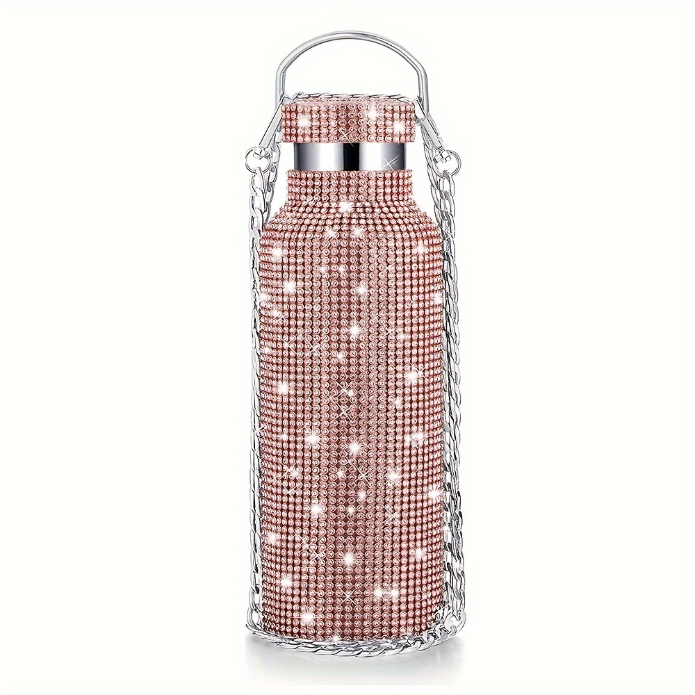 Chic Vacuum Insulated Skinny Water Bottle (Optional Crystal Rhinestones)*