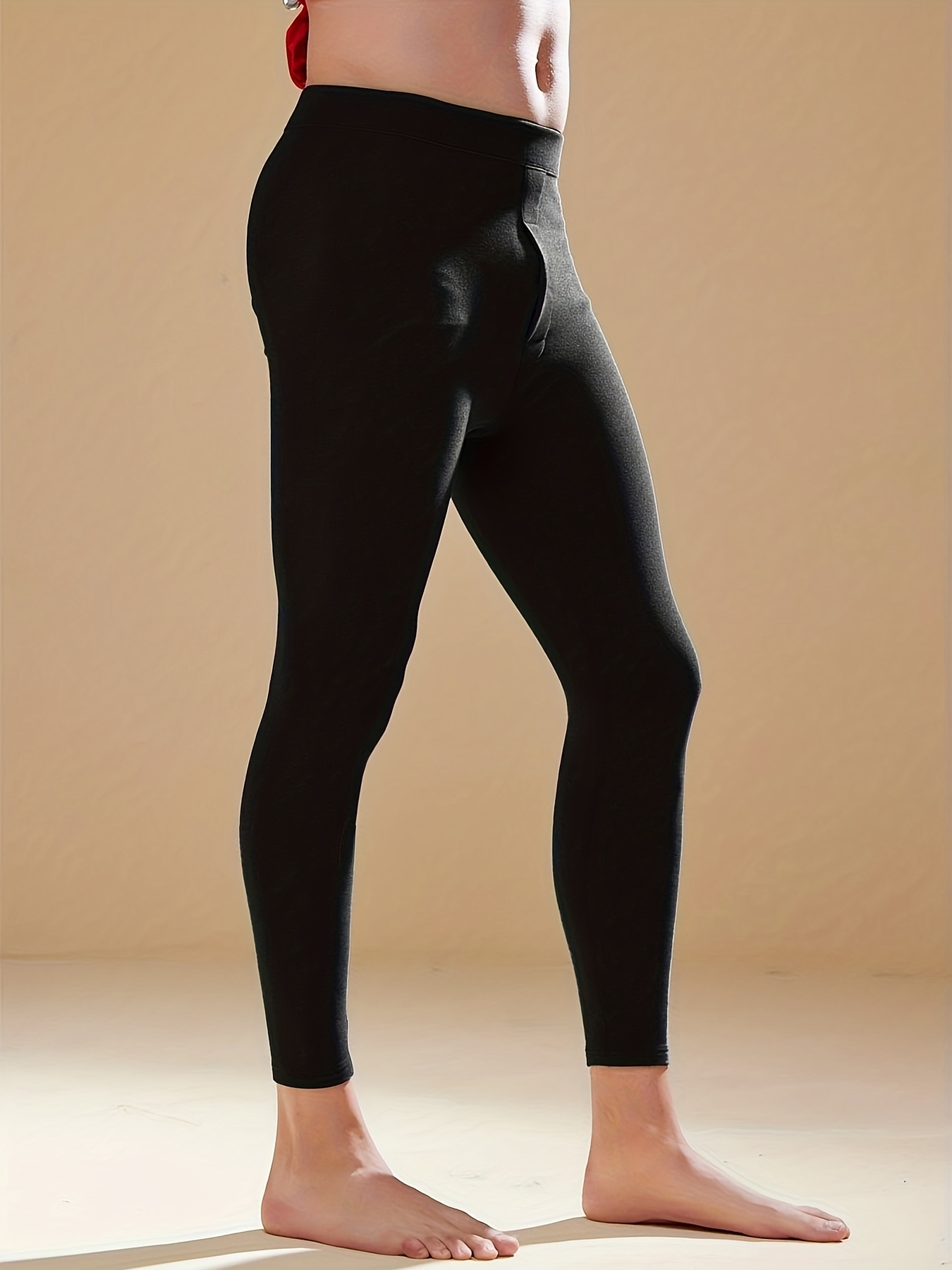 Warm Soft Thermal Pants Slim Tights Elastic Lined Pants - Temu Canada