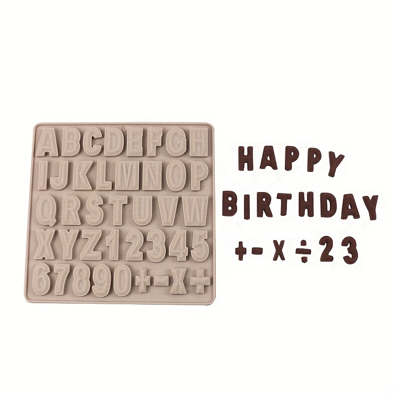 Number Silicone Mold Abc Letter Mold 123 Number - Temu