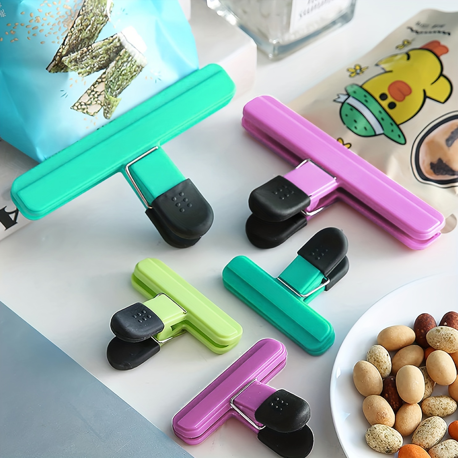 Chip Bag Clips Food Clips Plastic Heavy Duty Air Tight Seal Grip
