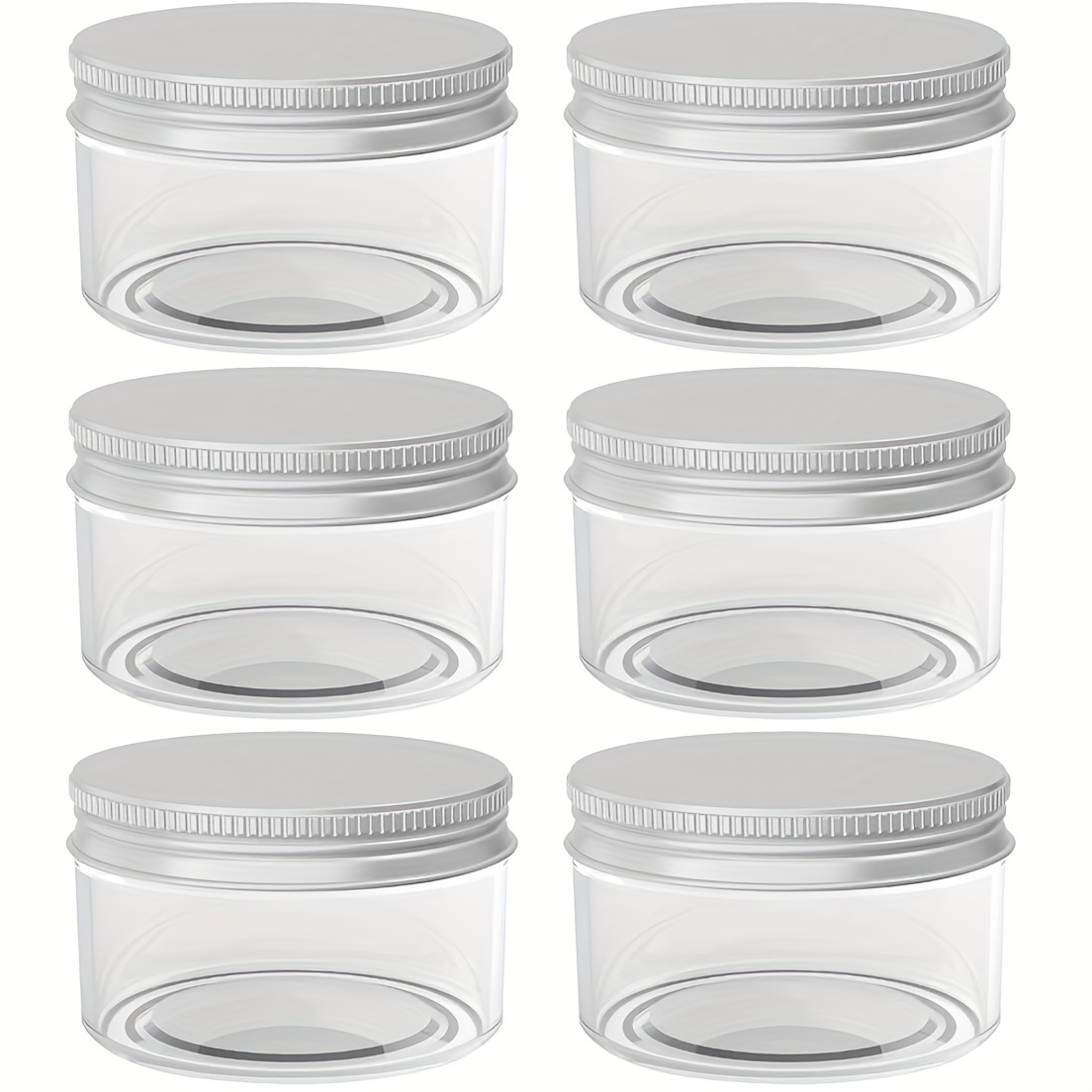 Clear Plastic Jars Containers Refillable Plastic Storage - Temu