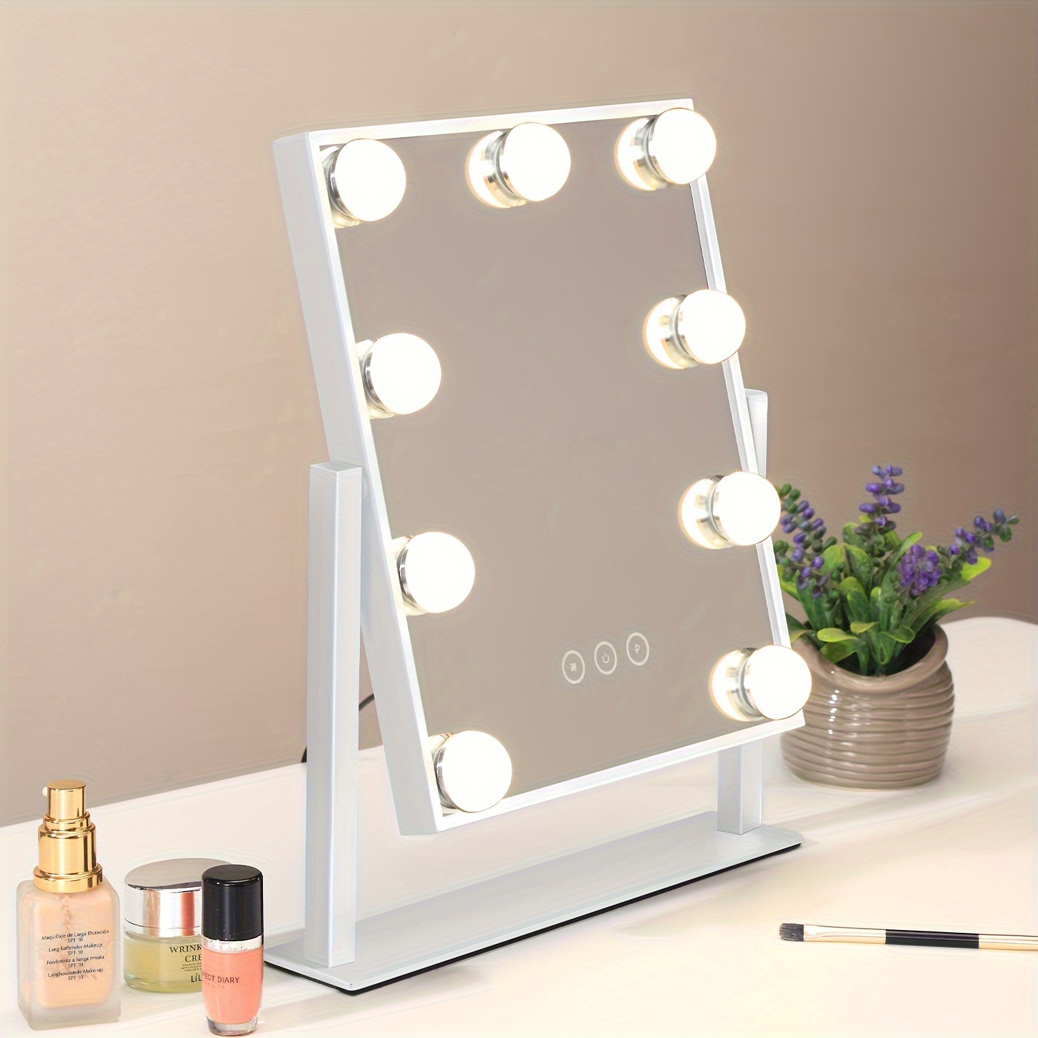 Hollywood Desktop LED Make Up Mirror