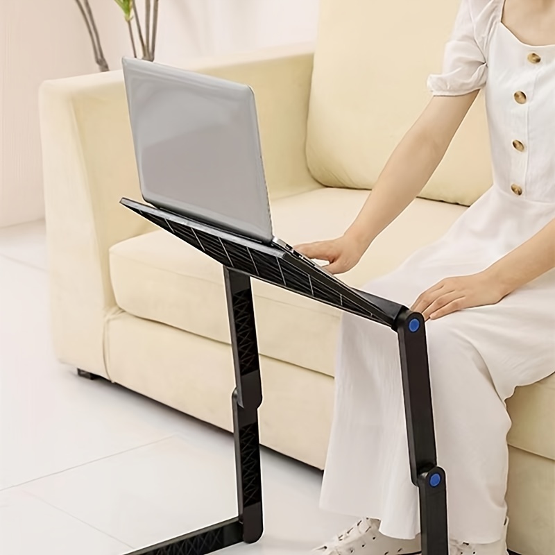 Mesa de cama portátil para ordenador portátil, escritorio de pie ajustable,  soporte de mesa plegable para computadora portátil para